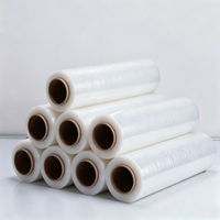 Film étirable pour palettes sur mesure, prix usine, film étirable PE pour expédition, film étirable LLDPE haute résistance en rouleau pour l'emballage