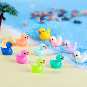 Hot bán phát sáng trong bóng tối hiệu ứng <span class=keywords><strong>3D</strong></span> vịt thiết kế nhựa nhà động vật Cabochon - Product Image 4