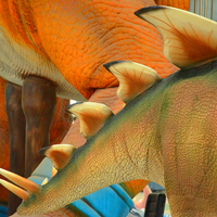 Twee-persoons Stegosaurus dinosauruskostuum met verborgen poten, lichtgewicht, flexibel, op maat gemaakt, maat 5, geluidseffecten, binnen/buiten, tuin