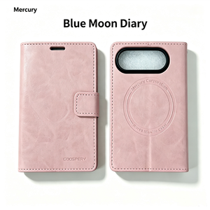 Étui portefeuille en cuir PU Goospery <span class=keywords><strong>Bluemoon</strong></span> Diary avec fermeture magnétique, antichoc, fentes pour cartes, protection intégrale pour iPhone Duo - Product Image 1