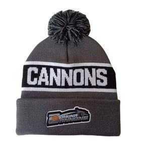 Berretto Bobble Personalizzato con Teschio per Squadra di Calcio, Cappello Invernale Caldo da Sci all'Ingrosso, <span class=keywords><strong>Beanie</strong></span> con Pom Pom in Acrilico Jacquard e Logo Ricamato - Product Image 3