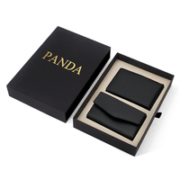 Cajas para carteras de luxe personnalisé de haute qualité emballage de boîte-cadeau de portefeuille en cuir pour portefeuilles