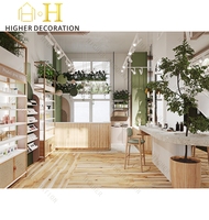 Vitrines de Luxe en Bois Écologiques et Durables pour Cosmétiques – Présentoirs Haut de Gamme pour Salons de Beauté, Vitrines Minimalistes pour Soins de la Peau et Espaces Gastronomiques