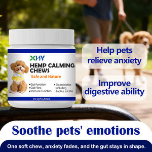 Friandises à mâcher douces au chanvre pour animaux de compagnie, soins de santé personnalisés pour animaux de compagnie, compléments alimentaires pour chiens, friandises à mâcher pour soulager l'anxiété chez les chiens - Product Image 4