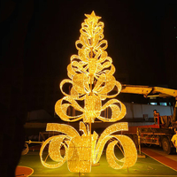 Sculpture lumineuse d'arbre en boules LED RGB personnalisable - Grande décoration lumineuse extérieure pour festival commercial