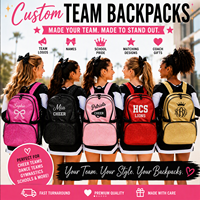 Sac à dos scintillant pour cheerleading, sac en tissu pailleté avec broderie en strass, sangle légère pour les étudiants en cheerleading et en danse