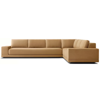 Nouvelle arrivée, canapé sectionnel de luxe pour l'intérieur, meubles de salon, canapé de style italien, cadre en bois massif écologique pour le hall d'hôtel