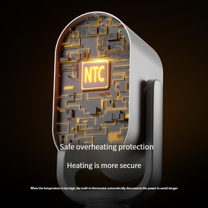 Lintas batas daya tinggi PTC pemanas listrik komersial tujuan ganda lampu malam vertikal termostat yang dapat disesuaikan hemat energi - Product Image 5