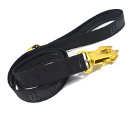 Ensemble de laisses pour chien personnalisées en gros avec logo gaufré, en polyester et fibre, poignée antidérapante, rivet et mousqueton rapide pour la promenade des chiens