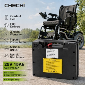 OEM ODM Kapasitas Tinggi Daya Andal LiFePo4 24V 25.6V 15Ah 20Ah 30Ah 40Ah 45Ah Paket Baterai Lithium Ion untuk Kursi Roda Elektrik - Product Image 1