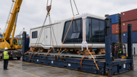 Capsule spatiale préfabriquée modulaire mobile pour hébergement en resort en bord de mer avec vue sur la mer