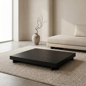 Outdoor <b>Aluminum</b> Square Coffee <b>Table</b>-UV-Resistant Waterproof Durable Minimalist Design - Product Image 2