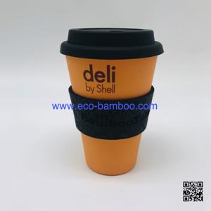 Tasse écologique 10 ml sans BPA 16OZ en bambou naturel, gobelet à <span class=keywords><strong>emporter</strong></span> avec couvercle, café à <span class=keywords><strong>emporter</strong></span> - Product Image 4