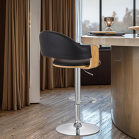 Chaise haute commerciale moderne de tabouret de barre en métal de meubles en bois solide de Offre Spéciale pour des chaises supérieures de barre de cuisine