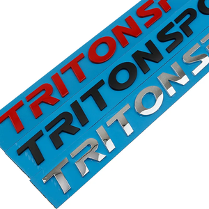 ตราสัญลักษณ์รถยนต์ Tritonsport สำหรับติดฝากระโปรงหน้ารถยนต์  โลโก้สติ๊กเกอร์สำหรับรถยนต์มิตซูบิชิ ไทรทัน สปอร์ต L200 <span class=keywords><strong>L300</strong></span> ปี 2005-2024 - Product Image 1