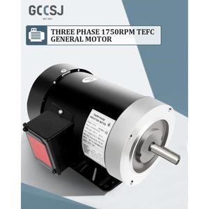 Moteur électrique Gccsj 1,5 CV 1750 tr/min triphasé, cadre 56C, montage sur pied, moteur à induction entièrement fermé en acier allié - Product Image 2