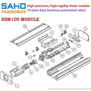 <span class=keywords><strong>SDM100</strong></span> шариковый винт, линейный направляющий модуль, линейная направляющая с ЧПУ, направляющая с подшипником и компонентами сердечника двигателя, EB шариковый винт - Product Image 5