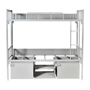 <span class=keywords><strong>Lit</strong></span> superposé triple pour adultes Fournisseurs Prix bon marché à vendre Auberge de jeunesse en fer moderne pleine grandeur avec rangement en métal <span class=keywords><strong>Lit</strong></span> double superposé - Product Image 3