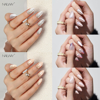 Nailway – Faux ongles à presser en gel souple de haute qualité, application facile, couvrance totale, forme amande, vente en gros, marque privée