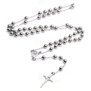 Collar de Rosario de la Virgen <span class=keywords><strong>Cristiana</strong></span>, Regalo Religioso, Cuentas de Oración para la <span class=keywords><strong>Comunidad</strong></span> - Product Image 4