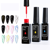 Gel de peinture pour ongles en 12 couleurs, fournitures pour l'art des ongles, gel UV à faire tremper, gel de peinture pour ongles