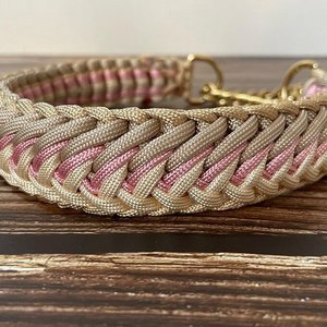 Braided Paracord Pet Custom Luxury Personalized Bling Adjustable Chain <strong>Collar</strong> Gold airtag <strong>Camera</strong> 25mm Webbing <strong>Dog</strong> <strong>Collar</strong> - Product Image 5