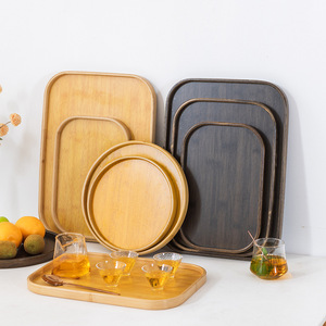 Bamboo plates and <b>trays</b> are multifunctional and suitable for various occasions, including homes, hotels, guesthouses, and - Product Image 4
