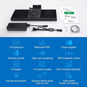 Luz LED de <span class=keywords><strong>acuario</strong></span> de arrecife de coral de espectro completo moderna, iluminación eléctrica de lujo para peceras con plástico y metal empaquetado en cajas - Product Image 5