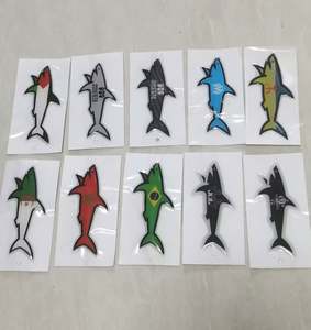 Autocollant Paul Shark tendance et cool, vente en gros d'usine, divers styles, autocollants de voiture requin - Product Image 2