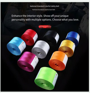 Cinturón <span class=keywords><strong>de</strong></span> <span class=keywords><strong>Seguridad</strong></span> para Automóvil en Oferta con Personalización Colorida, Correa Universal, Imitación <span class=keywords><strong>de</strong></span> Nailon, Diseño Creativo y Personalizado - Product Image 3