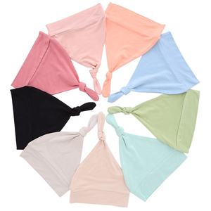 नवजात शिशु बेनी टोपी नरम लुभावनी बांस चिपचिपा रंग के कस्टम प्रिंट ठोस रंग कस्टम लोगो प्यारा कपास टोपी सर्दियों - Product Image 1