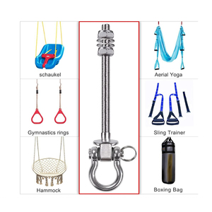 Crochet pivotant en acier inoxydable avec double écrous et rondelle - Boulon à œil rotatif pour sac de frappe, <span class=keywords><strong>lit</strong></span> de yoga et aire de jeux extérieure - Product Image 6