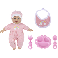 MILI 12 pulgadas IC-Free algodón acolchado Terry Cloth pijama muñeca educativa PVC simulación muñeca juguete para niñas