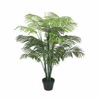 Arbre artificiel Ficus Ruopei de 5,5 pieds, feuillage vert de 6 pieds, pot en PE+PP, plante en pot, décoration intérieure pour la maison et le jardin