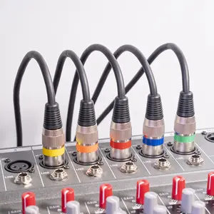 Tùy Chỉnh Kim Loại Trường Hợp 6Mm Đôi Che Chắn Xlr Dòng Mixer Microphone Nam Để Nữ Ba Lõi Kanon Cáp Âm Thanh