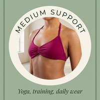 Soutien-gorge de sport dos nu pour femme, à fronces avant, maintien moyen, en Spandex et Nylon respirant, pour Yoga, Gym et Fitness, avec LOGO