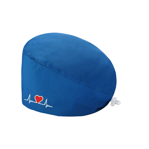 Cappelli Chirurgici Personalizzati con Interno in Raso e Stampa ECG, Berretti da Infermiera per Donne, Cappelli Medici con Clip per Badge, Forniture per Uniformi Ospedaliere - Product Image 2