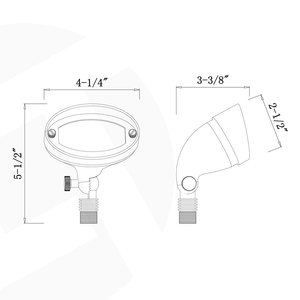 Lampe paysage LED imperméable conforme à la norme IP65, laiton, projecteur d'extérieur, lumière ronde, lave-linge de mur, lampe de jardin - Product Image 2