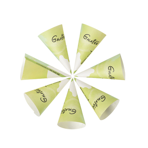 Envelopper un cône à <span class=keywords><strong>glace</strong></span> <span class=keywords><strong>en</strong></span> <span class=keywords><strong>papier</strong></span> avec du <span class=keywords><strong>papier</strong></span> blanc enduit - Product Image 5