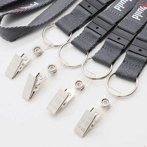 High Quality Custom Thick Woven Strap Safety Buckle Breakaway Keychain <b>Lanyards</b> Construction Staff ID Card Holder <b>Lanyard</b> - Product Image 2