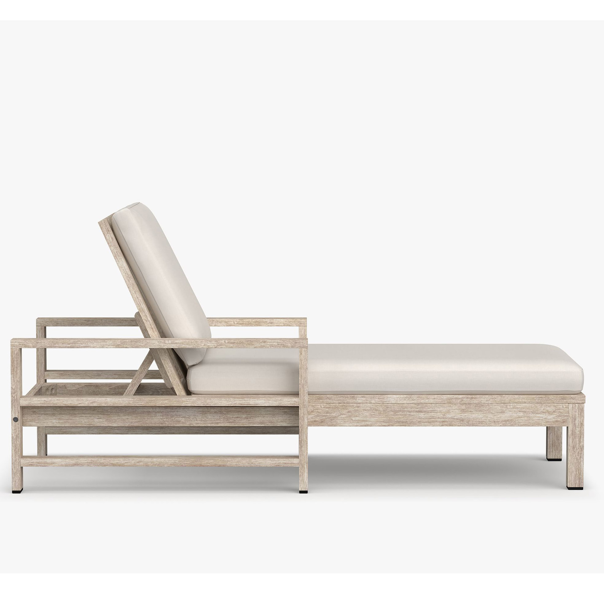 Simple hotel pool chaise furniture summer beach day bed outdoor sun loungers with cushion
