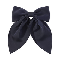 Arc en tissu de lin d'été de Pâques multi-style arc de cheveux à queue courte et longue solide et élégant