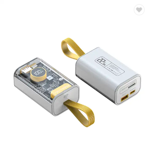 Jcx Punk แบตสำรองพี<span class=keywords><strong>ว</strong></span>ีซี20000มิลลิแอมป์ชั่วโมงพร้อม PD22.5W เร็วสุดๆ20<span class=keywords><strong>ว</strong></span>ัตต์ชาร์จไมโคร USB ใสจอแสดงผลดิจิตอลแบบพก<span class=keywords><strong>พา</strong></span>ได้ - Product Image 3