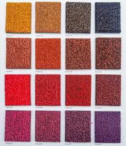 Dalles de moquette colorées 1m x 1m avec support en PVC, surface en nylon, design rose/noir/rouge vif pour hôtel, bureau, usage commercial - Product Image 3