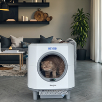 Bac à litière intelligent automatique pour chat, nettoyage rapide, grand format, ouverture supérieure, capteurs de sécurité - Conception intelligente du bac à litière pour chat