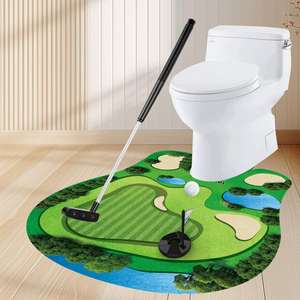Jeu de golf de toilette YSJ – Jouet amusant de mini-golf pour salle de bain, cadeau fantaisie, jeu de divertissement intérieur pour hommes - Product Image 3