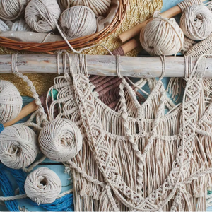 Vente en gros de tentures murales en corde de coton monocaténaire multicolore 4mm 5mm pour emballage de cadeaux Art déco DIY - Product Image 3