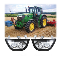 Feux LED multifonctions Emark montés sur la calandre avant pour John Deere série 6M et 6R, phare LED 60W
