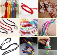 Cordon en nylon satiné de qualité supérieure de 2 mm, 330 pieds, fil soyeux pour la fabrication de bijoux, bracelets, colliers, nœuds chinois