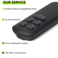 Télécommandes universelles de haute qualité personnalisées en silicone infrarouge noir à 5 boutons, fabricant d'origine, sélection variée de télécommandes
